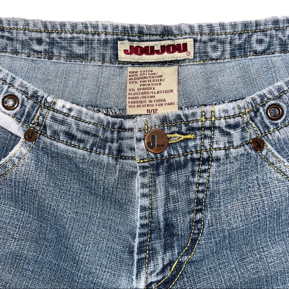 vintage jou jou flare leg low rise denim jeans - Picture 5 of 5